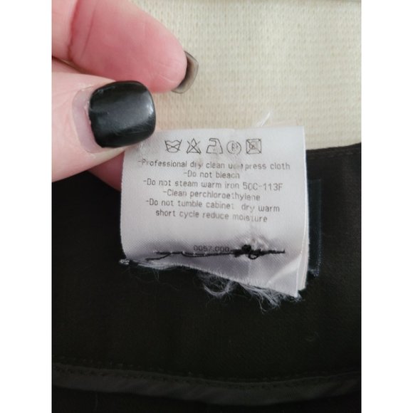 Giorgio Armani Chocolate Brown Wool dress pants trousers size 10 - Picture 8 of 10